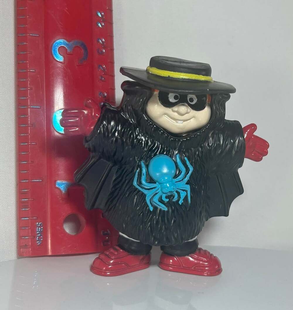 1995 HamBurglar in Spider Costume Figure Vintage McDonalds Happy Meal Toy